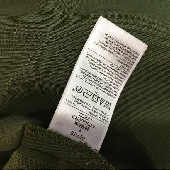 BANANA REPUBLIC jumpsuit Tencel Utility Jogger Army Green - Picture 9 of 10